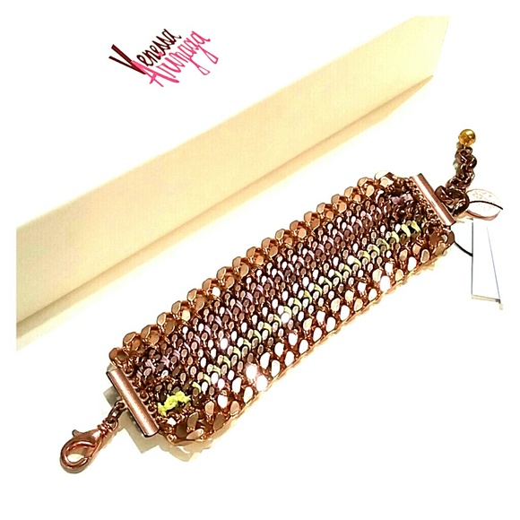 Venessa Arizaga Sunset Rose Gold Woven Bracelet