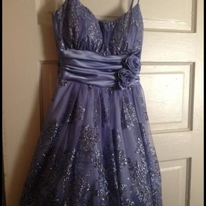 Prom Dress -- Purple/Silver