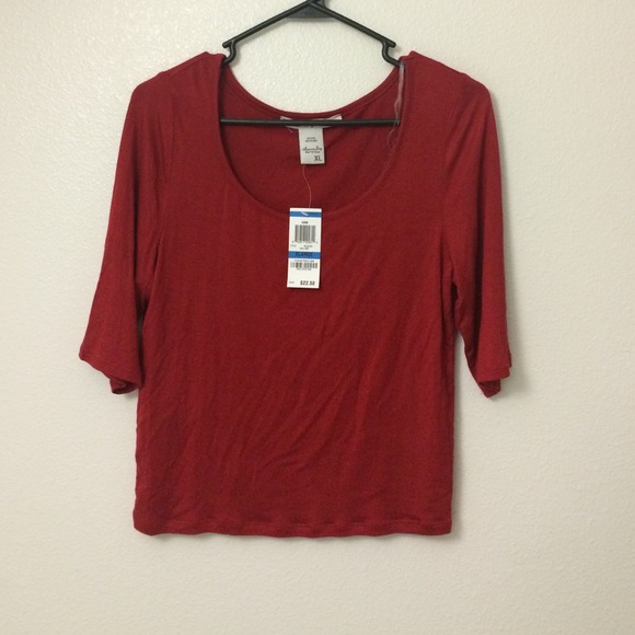 Chili Red Crop Top from Macy's