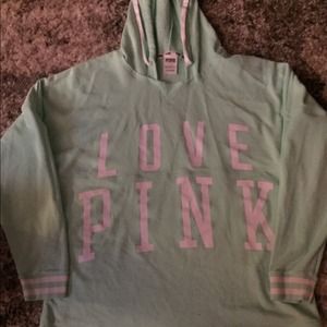 VS PINK CAMPUS HOODIE MINT