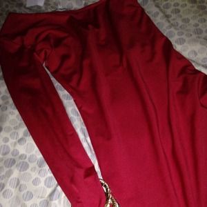 One Sleeved Red Bodycon