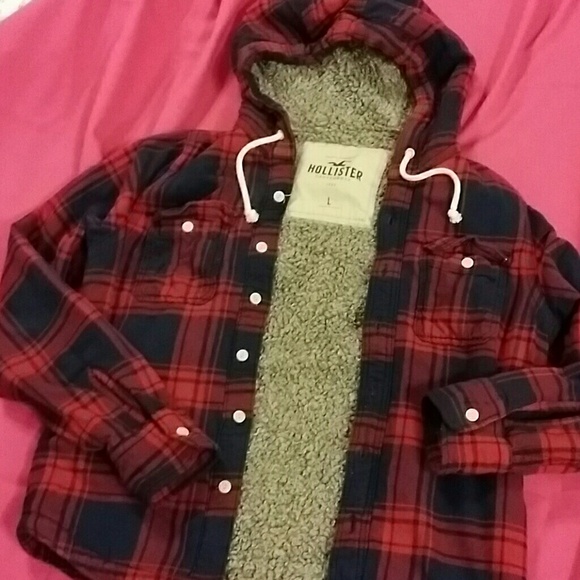 ⌛ Hollister Sherpa Lined Jacket w/ Hood Unisex