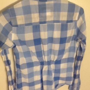 Blue button up
