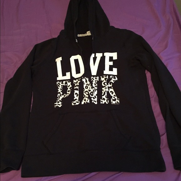 Black VICTORIA Secret pink hoodie