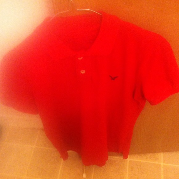 American Eagle OutFitters Red Polo - Picture 1 of 2