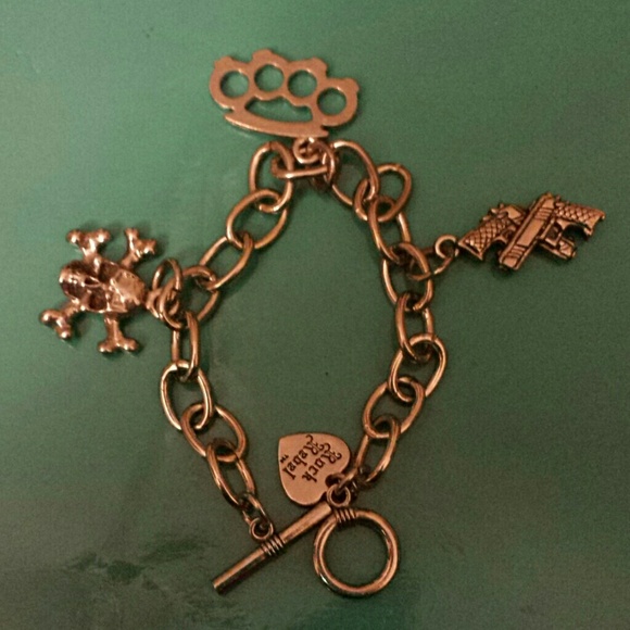 Silver charm bracelet