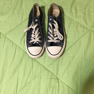 Navy Blue Chuck Taylor's Low