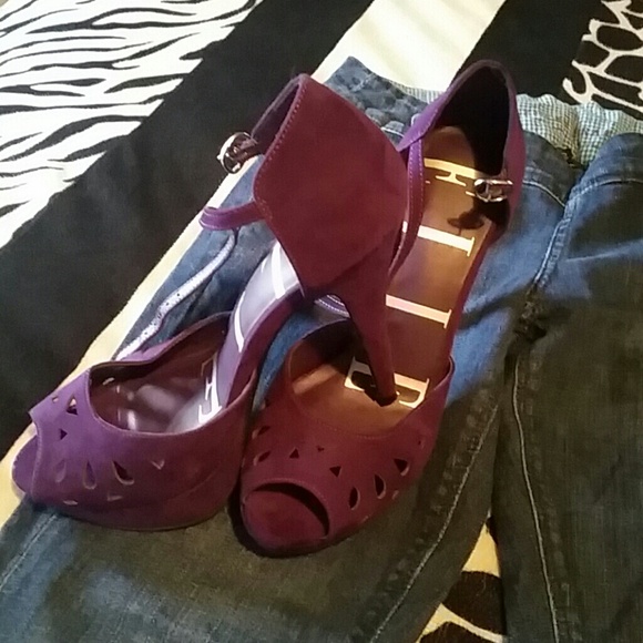 plum purple heels