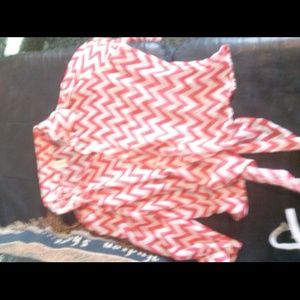 Chrevon sheer shirt.