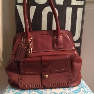 All Leather Coach Handbag