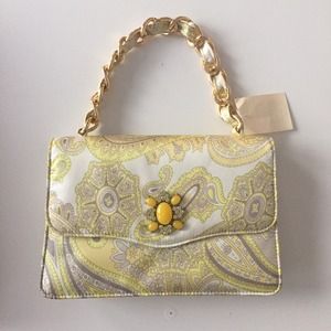 Banana Republic Silk Paisley Handbag