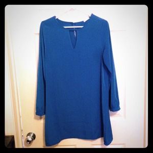Royal blue shift dress