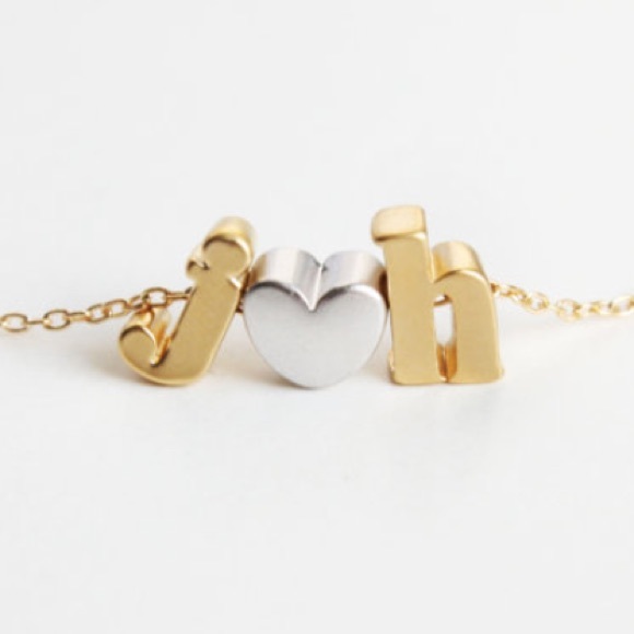 CUSTOM lowercase INITIAL NECKLACE - Picture 3 of 5