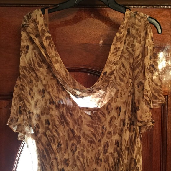 Leopard Chiffon Dress - Picture 2 of 3