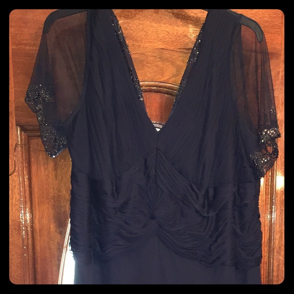 Gorgeous dark navy blue dress