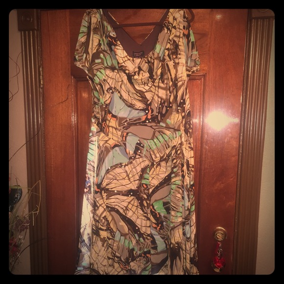 Multicolored Chiffon Dress - Picture 1 of 3