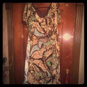 Multicolored Chiffon Dress