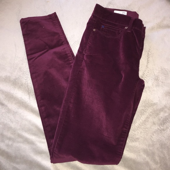 Gap Maroon Corduroy Jegging Jean
