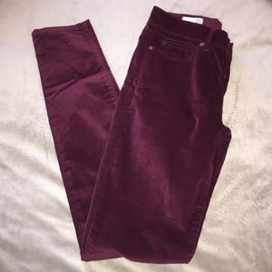 Gap Maroon Corduroy Jegging Jean
