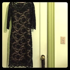 Black lace dress