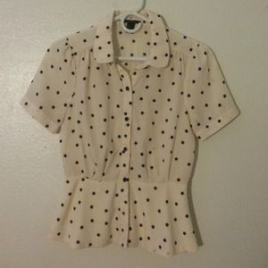 White and star pattern blouse