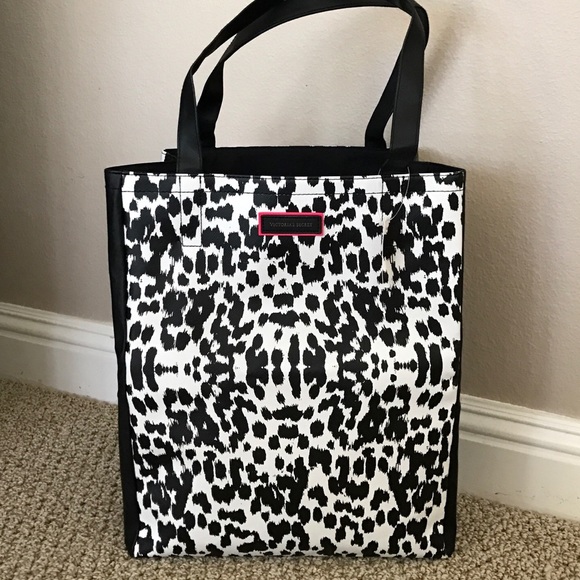 Victoria's Secret Handbags - New! VS Black & White Cheetah Print Tote Bag