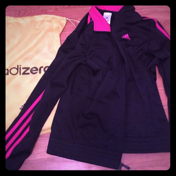 Addidas zip up and bag