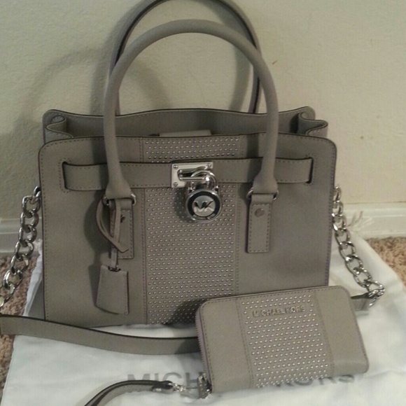 ****SOLD***********Michael Kors pearl grey studded - Picture 4 of 4