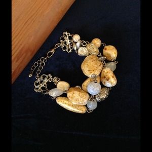 Beautiful Beaded Stone Bracelet