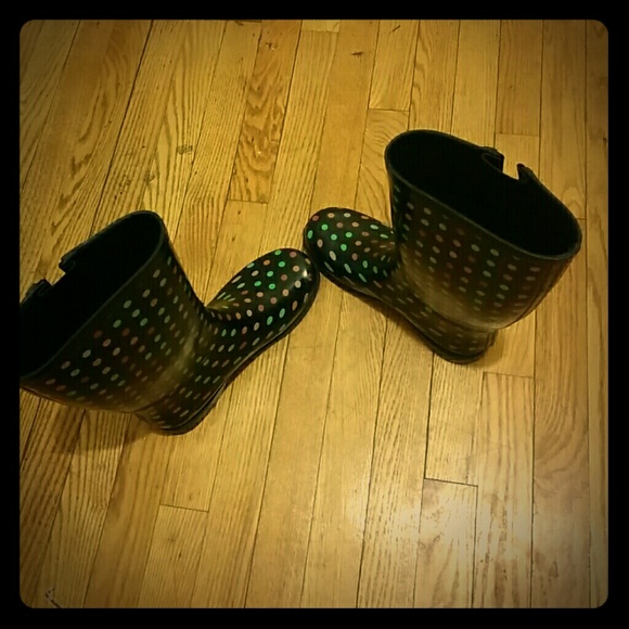 Polka Dot Rain boots
