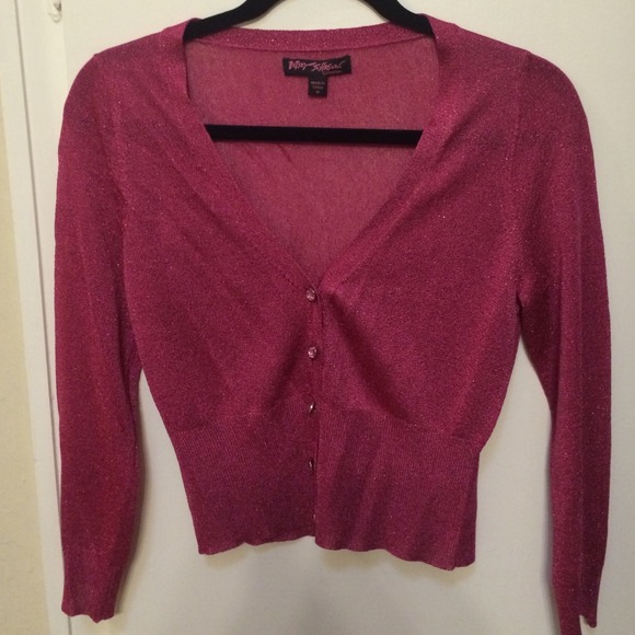 Betsey Johnson crop cardigan