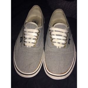 Grey Vans M-8, W-9.5