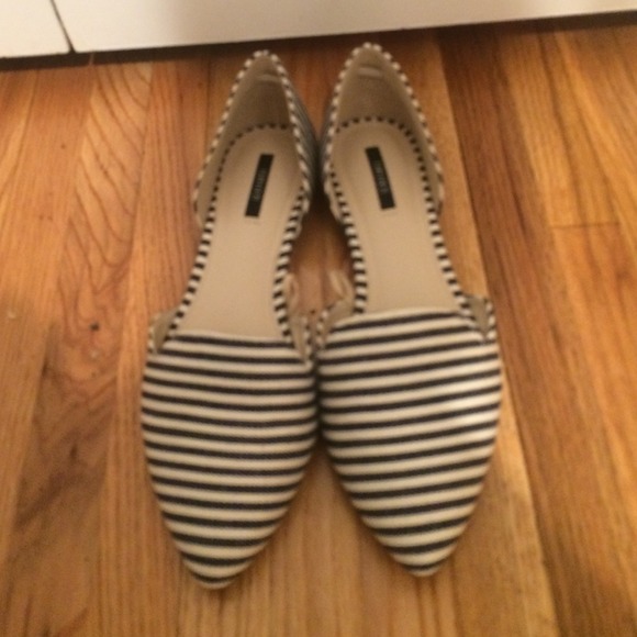 Striped flats from forever21 size 7. - Picture 1 of 3