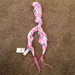 Scarf multi colored peace sign