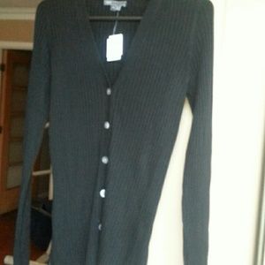 Vince Black women's wool blend Cardigan