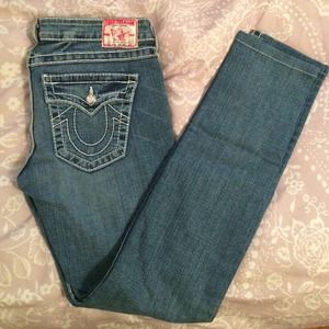 True Religion Skinny Jeans w/ Swarovski Crystals