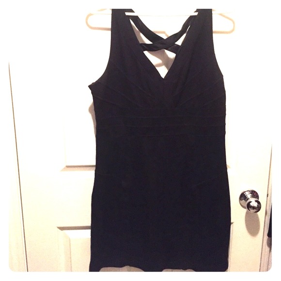 Black Express bodycon dress