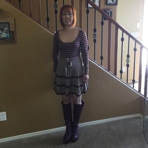 Pink pants,dress and T-Shirt