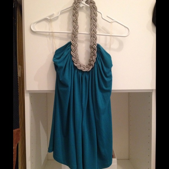 Rachel & Chloe Tops - Embellished Halter Top