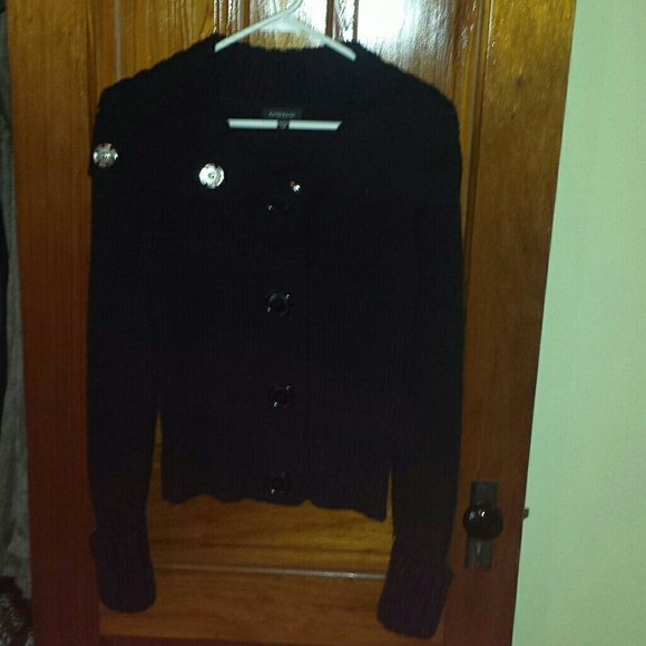 Bebe Black large "button" sweater - Picture 2 of 4