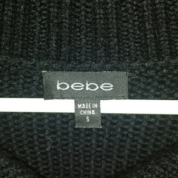 Bebe Black large "button" sweater - Picture 3 of 4