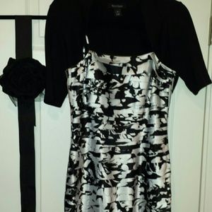 White House | Black Market Satin Tiered Dress