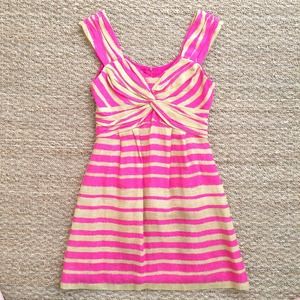 Nanette Lepore Pink and Gold Dress