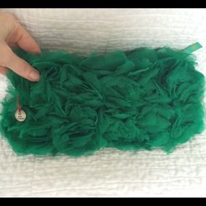 ⭐️Sylvia Tcherassi Green Rosebud clutch