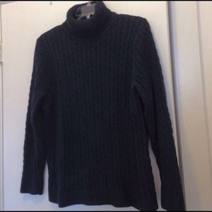 Navy blue turtleneck sweater