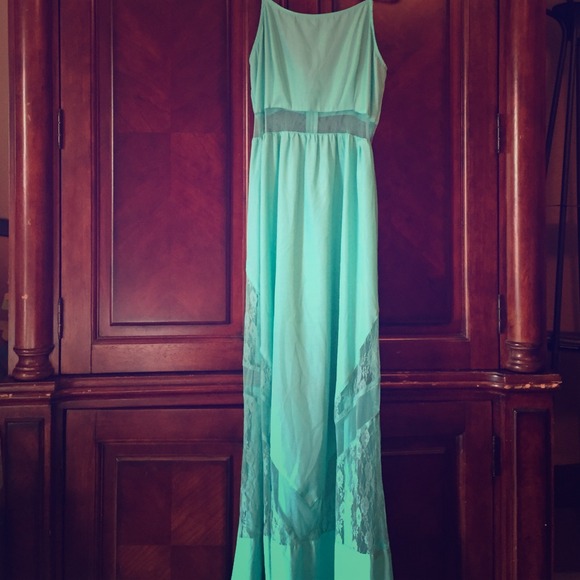 Turquoise maxi dress !