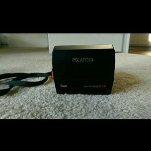 Polaroid camera. Used only once. No film included.