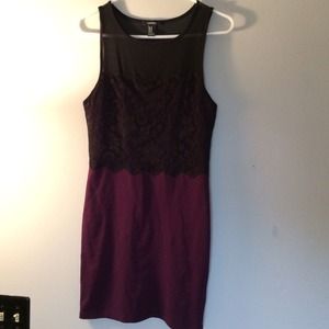 Lace mesh bodycon dress