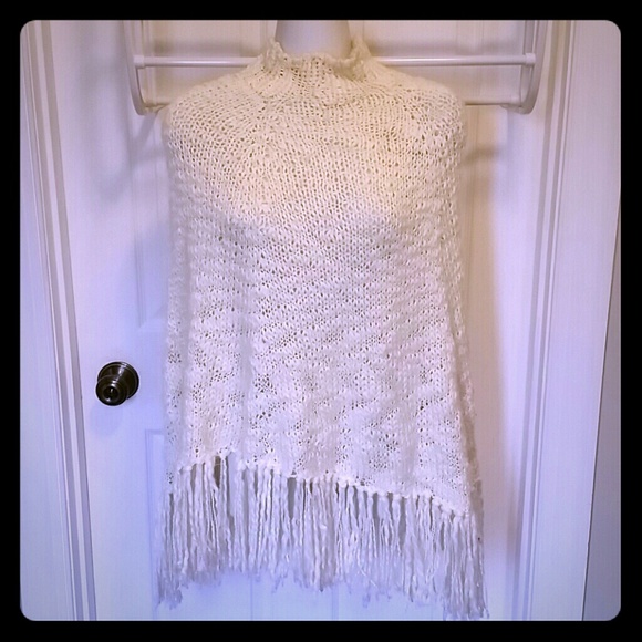 Soft cream poncho