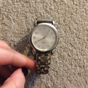 Grey distressed watch